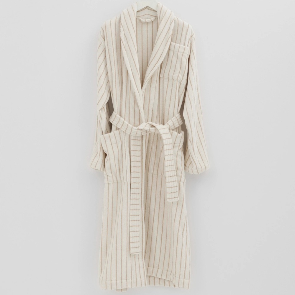TEKLA Terry Hooded Bathrobe Sienna Organic Cotton